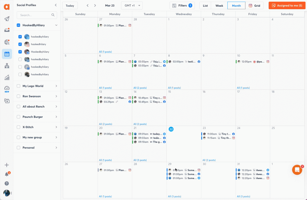 Agorapulse screenshot 1
