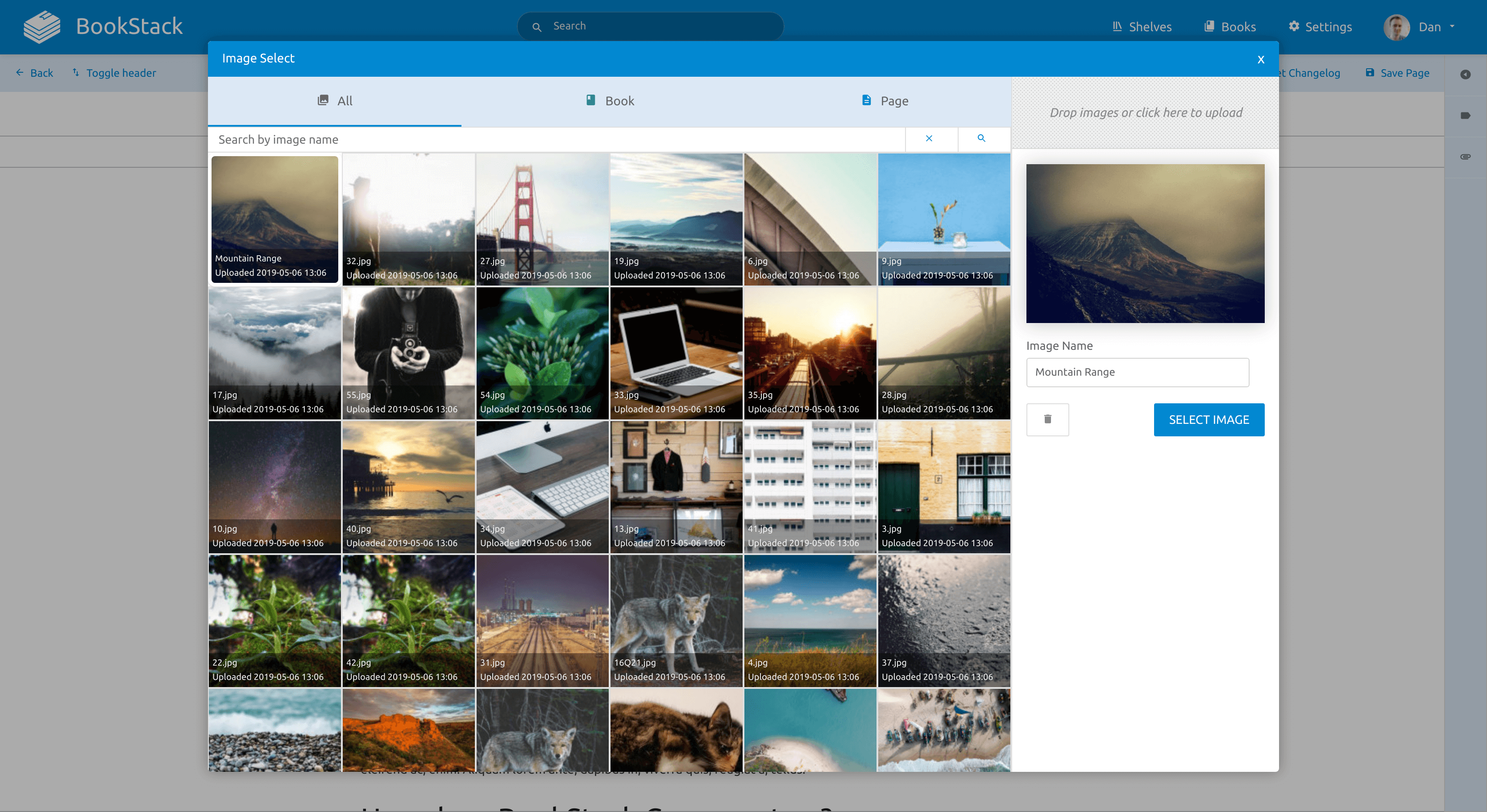 BookStack screenshot 2