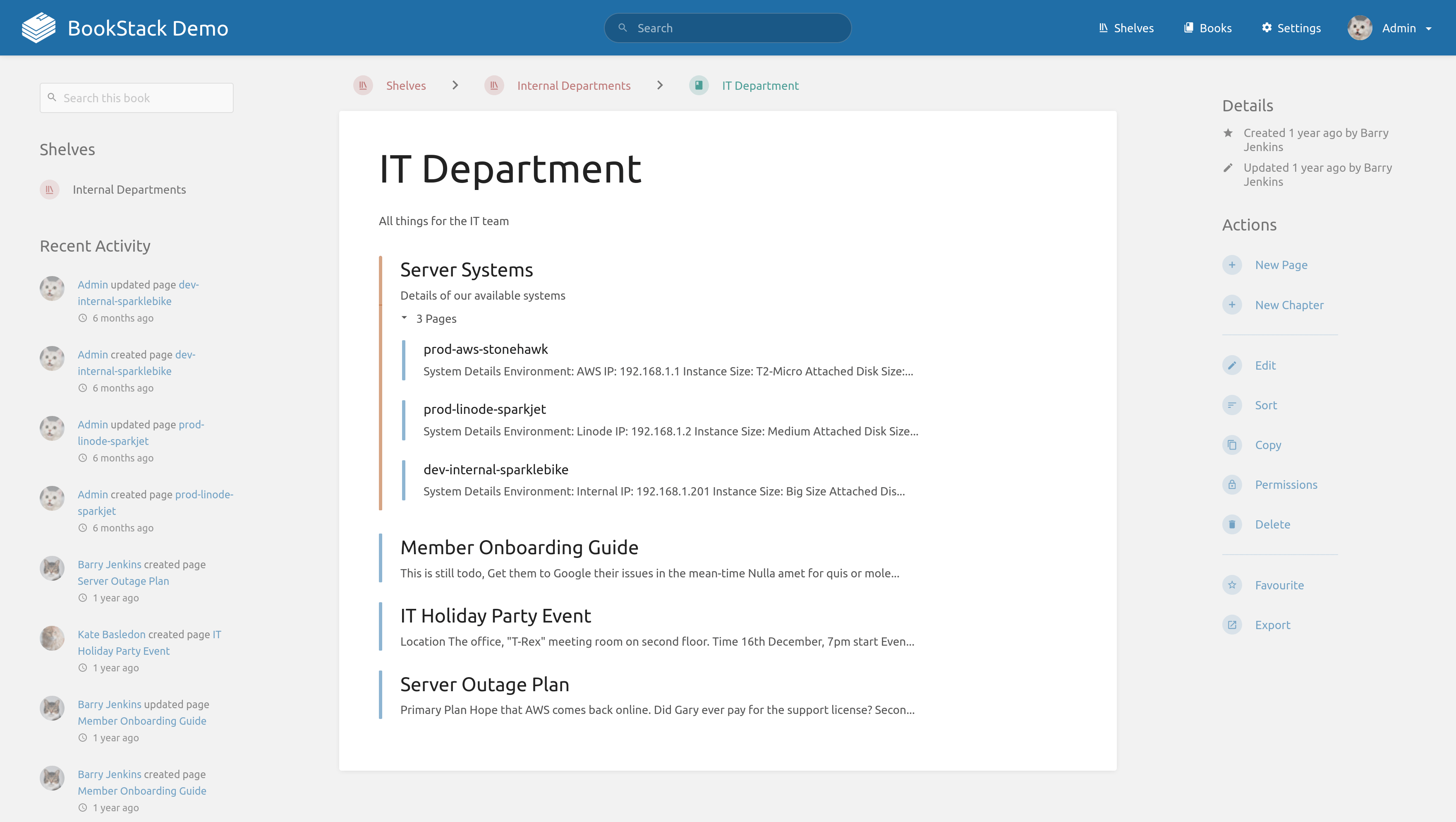 BookStack screenshot 4