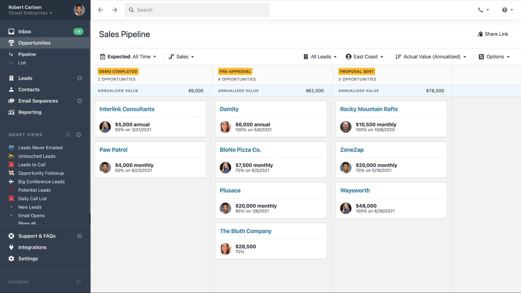 Close CRM screenshot 4