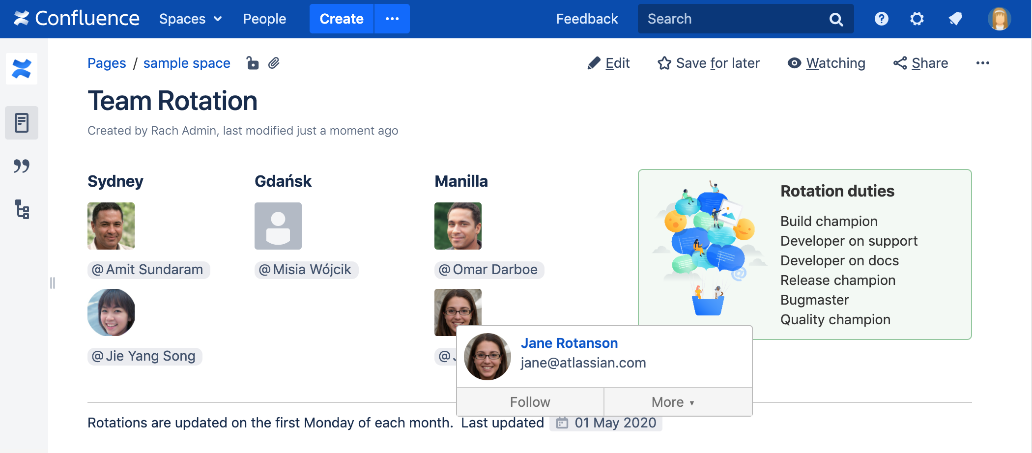 Confluence screenshot 1