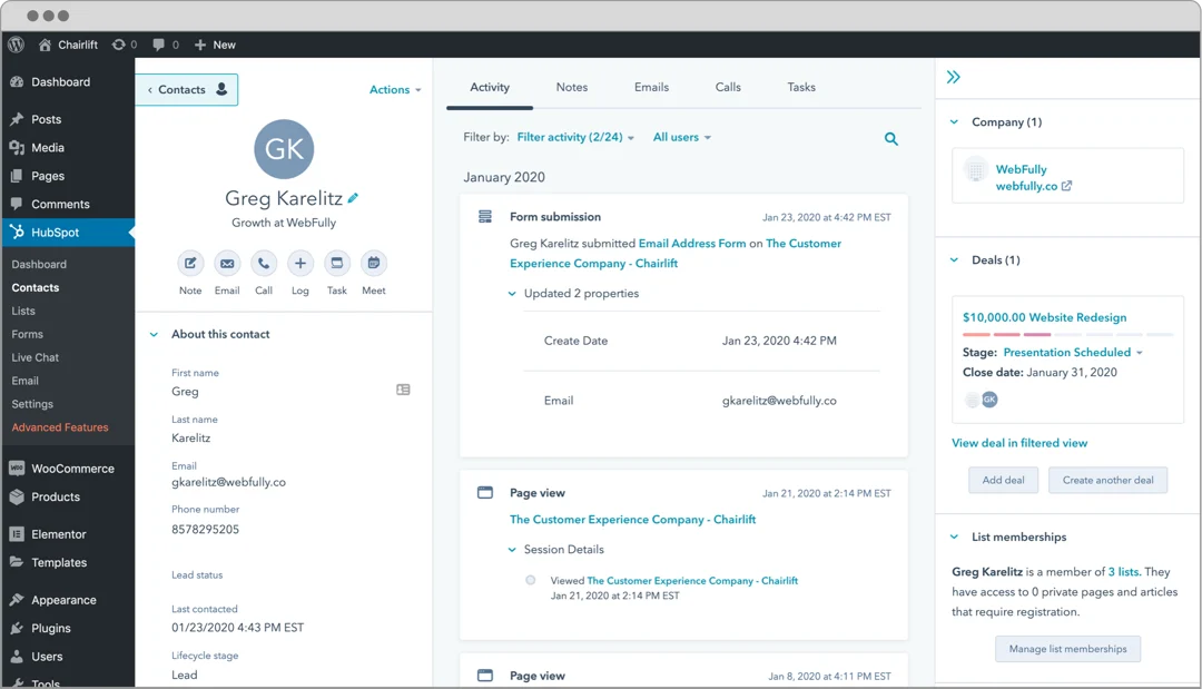 HubSpot CRM screenshot 6