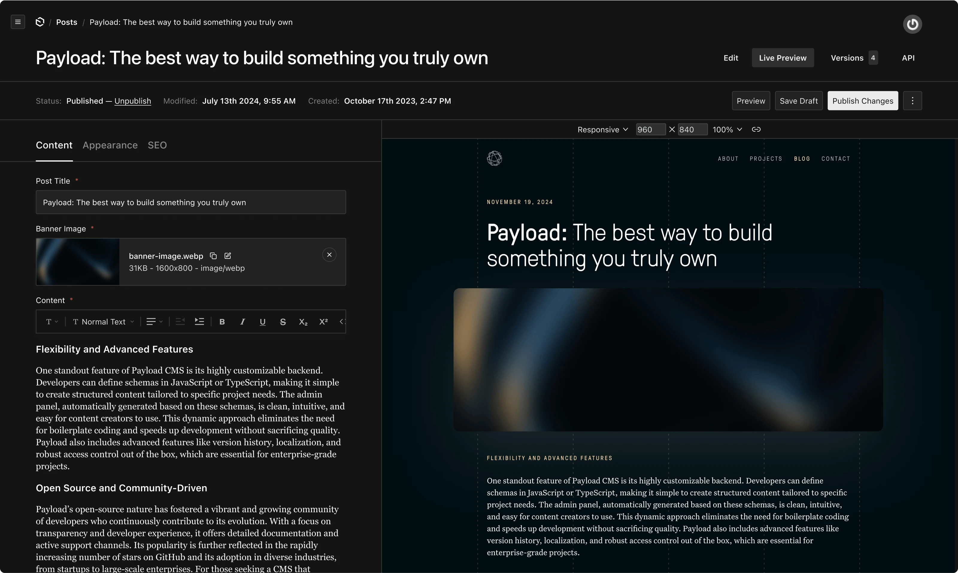 Payload screenshot 6