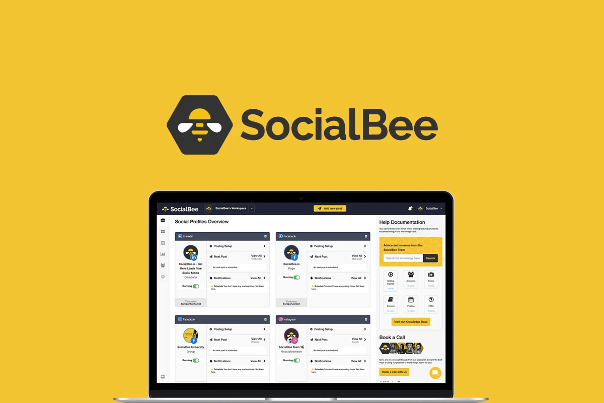 SocialBee hero background
