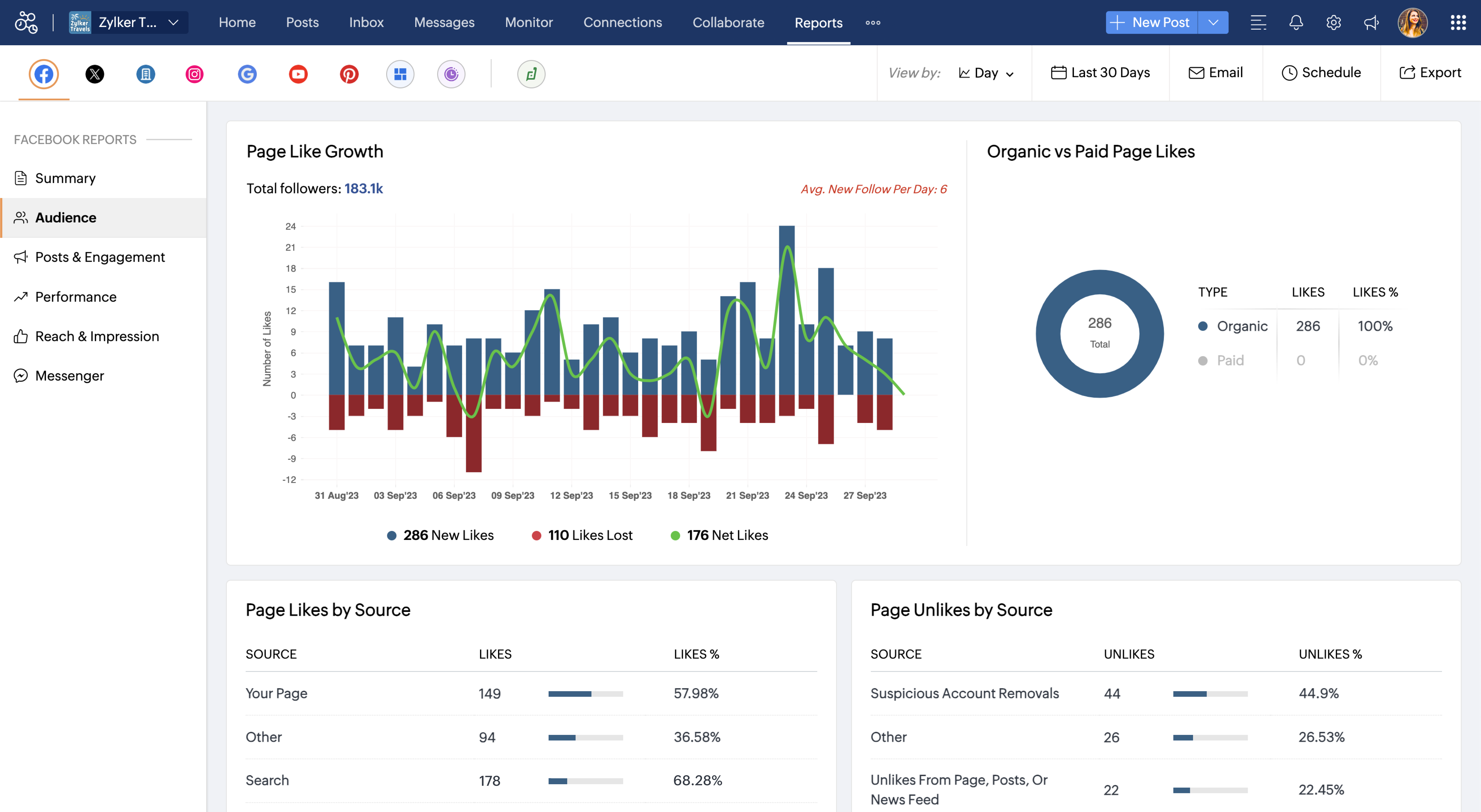 Zoho Social screenshot 3